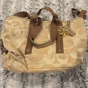 Coach Tan Signature Tote Bag